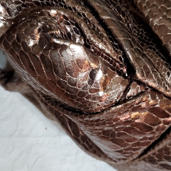 Python Hobo Shoulderbag by Carlos Falchi. - Picture 8 of 9